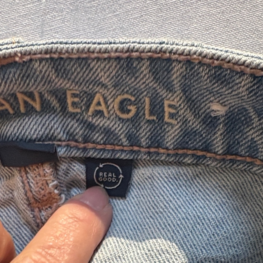 American Eagle Outfitters Light Blue Denim Mini Skirt- size 00 - Picture 9 of 13